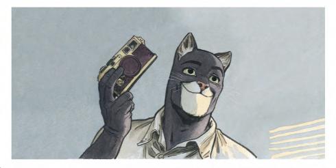 Blacksad - Poster Guarnido - L'appareil photo - 23x45 Signée