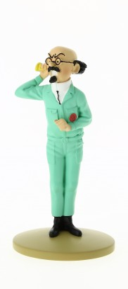 Figurine résine Tintin - #017 - Le professeur Tournesol au cornet