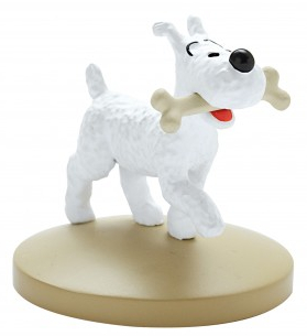 Figurine résine Tintin - #006 - Milou promène son os