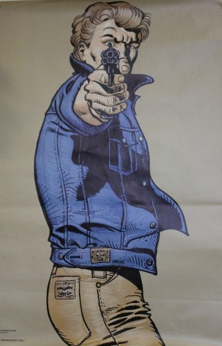 Poster - Cible PJ Liège - Malik : Homme au blouson bleu 2