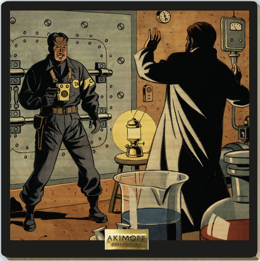 Tableau en bois Blake & Mortimer - T03 Le secret de l'Espadon - Règlement de comptes