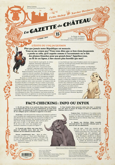 Le Château des animaux - La Gazette du chateau - T15