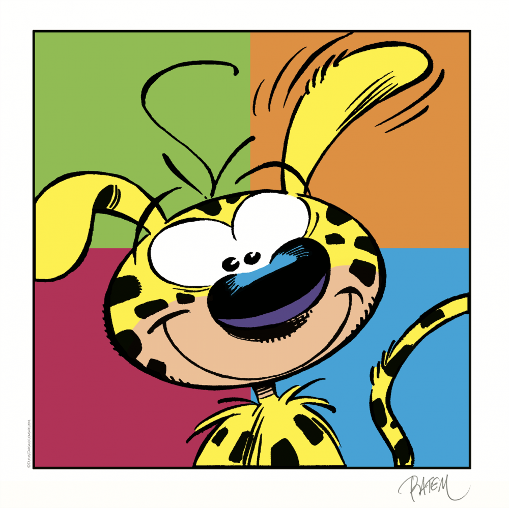 Batem - Marsupilami Coffret ArtCollection (50x50cm)