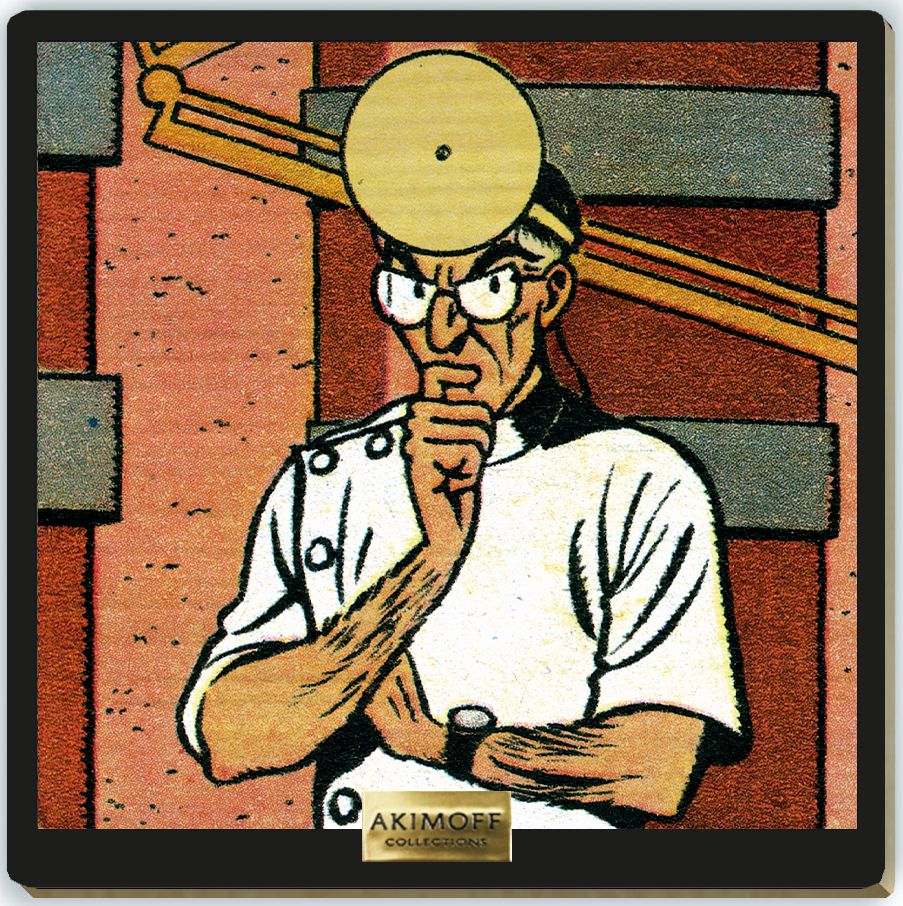 Tableau en bois Blake & Mortimer - T06 La marque jaune - Septimus soliloque