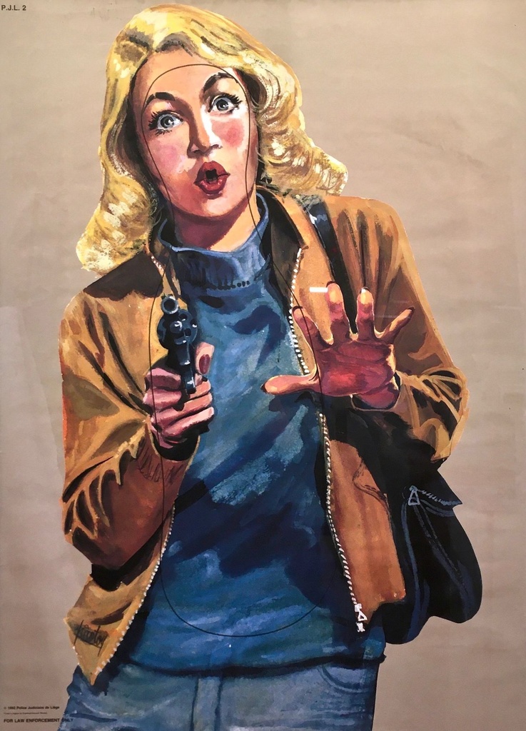 Poster - Cible PJ Liège - Piroton : Femme avec un sac en bandouillère 2