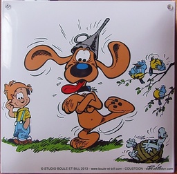 Plaque émaillée "Bill est maboul"