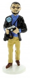 Figurine métal Tintin - Carte de voeux 1972 - Le photographe Walter Rizotto