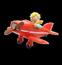 Figurine PVC Le petit Prince - Le petit Prince en avion