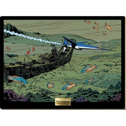 Tableau en bois Blake & Mortimer - T28 Le dernier Espadon - L'espadon submersible