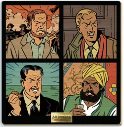 Tableau en bois Blake & Mortimer - T28 Le dernier Espadon - Portraits