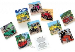 Etui de 8 sous-verres Tintin #03 "Autos"