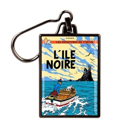 Tintin Porte-clé métal - Couverture T07 L'île noire couleurs