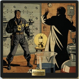 Tableau en bois Blake & Mortimer - T03 Le secret de l'Espadon - Règlement de comptes