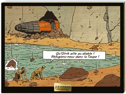 Tableau en bois Blake & Mortimer - T30 Signé Olrik - La taupe